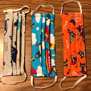 Child’s Face Mask-Pete The Cat-Dino’s-Airplane